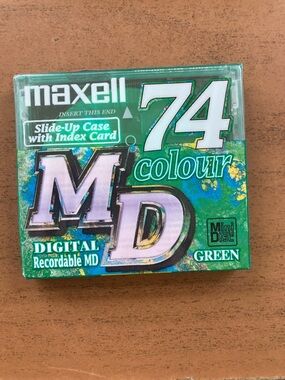 Maxell 74 Minute Green MiniDisc